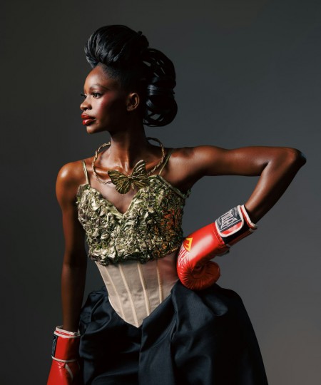 앵거 파일럿 가죽 티셔츠