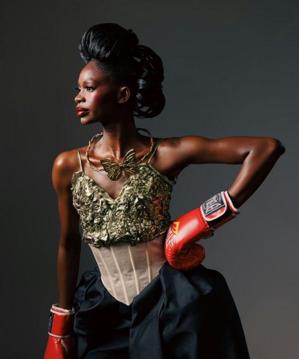 앵거 파일럿 가죽 티셔츠