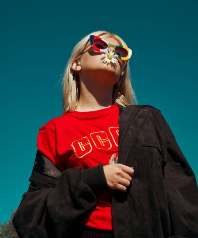 오버핏 슬리브 티셔츠